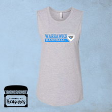 Load image into Gallery viewer, Warhawks Baseball with Homeplate &amp; Logo - Women&#39;s Tank (Grey)
